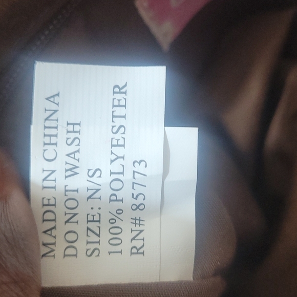 O'NEILL brown Sling Bag/purse with native designs and fringe - Picture 9 of 15